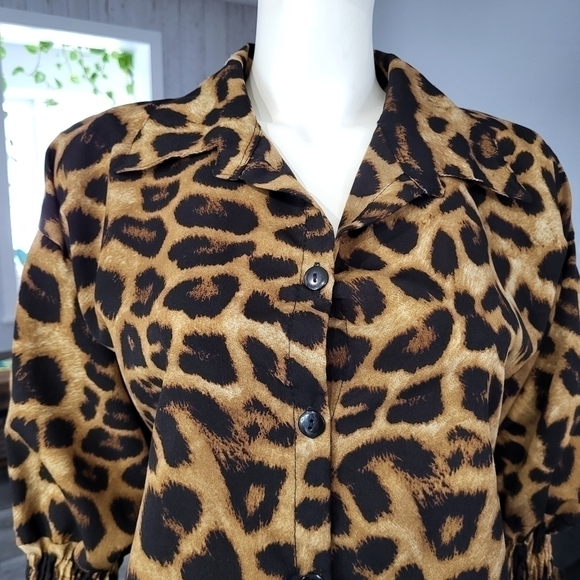 Brandless - LEOPARD printed blouses vintage - Picture 3 of 7
